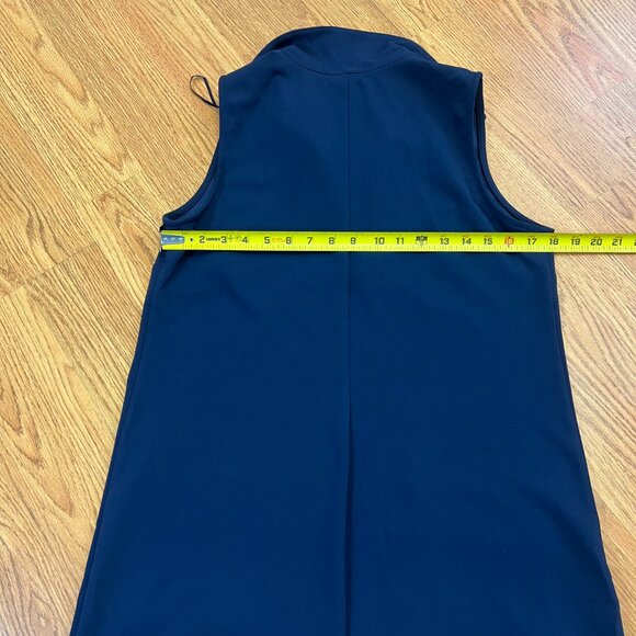 MSK Navy Sleeveless Dress with Grommets - M - Dresses NWT $59 - Picture 7 of 10